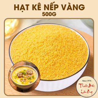 Hạt kê nếp vàng đã tách vỏ 500g, hạt kê sạch hữu cơ - Lãn Ông