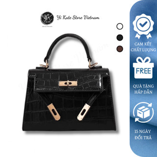  Túi Xách Nữ Sang Chảnh Túi Xách Nữ Đeo Chéo Cầm Tay Yi Kate Da Pu Sang Trọng Vân Cá Sấu Công Sở Đi Làm Đi Chơi Yk004 