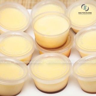 (50 chiếc) Hộp cốc nhựa đựng Caramen kèm nắp