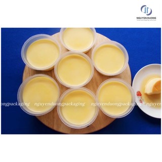 (50 chiếc) Hộp cốc nhựa đựng Caramen kèm nắp