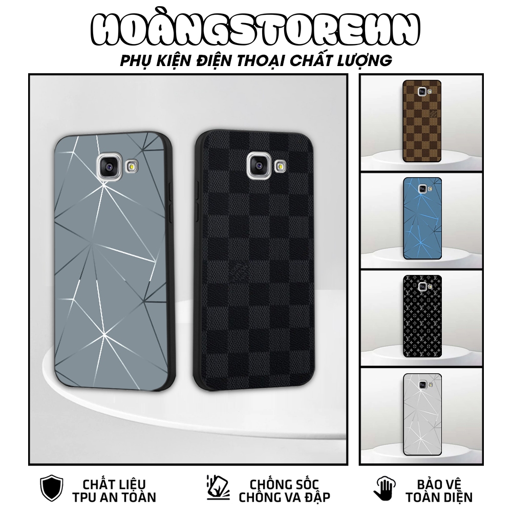 Ốp lưng Samsung A3 2016 / A5 2016 / A7 2016 in hình họa tiết xanh bạc siêu đẹp