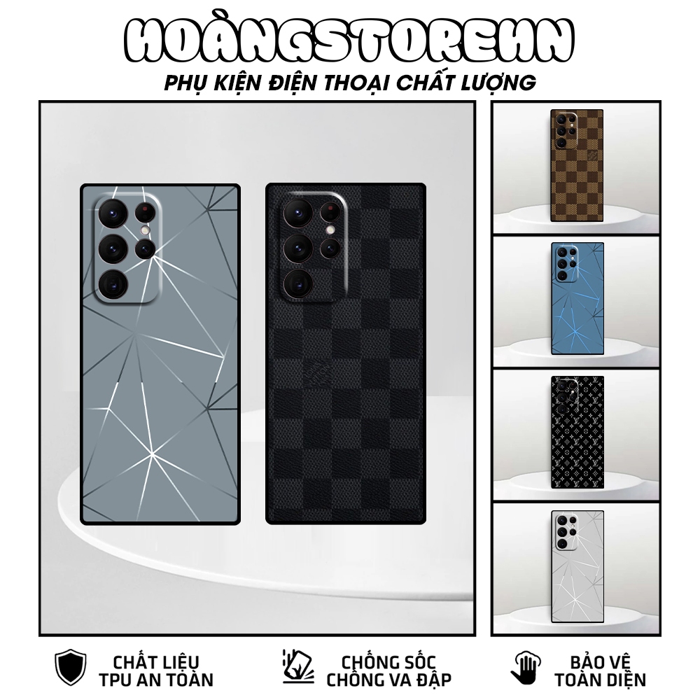 Ốp lưng Samsung S22 5G / S22 Plus 5G / S22+ 5G / S22 Ultra 5G in hình họa tiết xanh bạc siêu đẹp