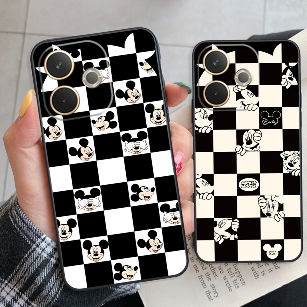 Ốp lưng Oppo A5 2025 / A5 PRO 5G trái tim họa tiết caro, mikey họa tiết beabrick kaws cute
