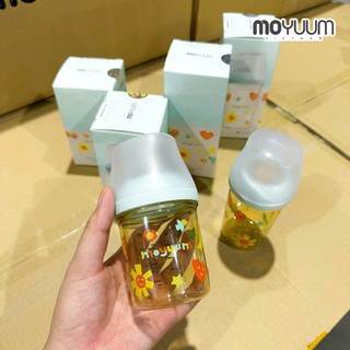 Moyuum Bình sữa PPSU Mov.aa cổ siêu rộng (kèm núm)