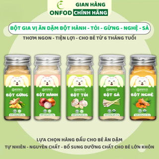 Bột gia vị cho bé ăn dặm ANPASO ONFOD gia vị nấu ăn bột hành bột tỏi từ 6 tháng tuổi
