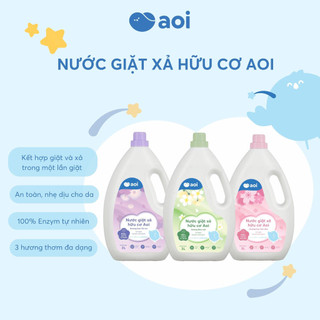 Nước giặt xả hữu cơ Aoi - an toàn không gây kích ứng da cho mẹ và bé 