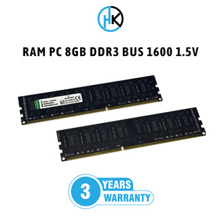  Ram PC 8GB DDR3 bus 1600 MHz memory ram pc3 12800 DIMM - Bảo hành 3 năm lỗi đổi mới 