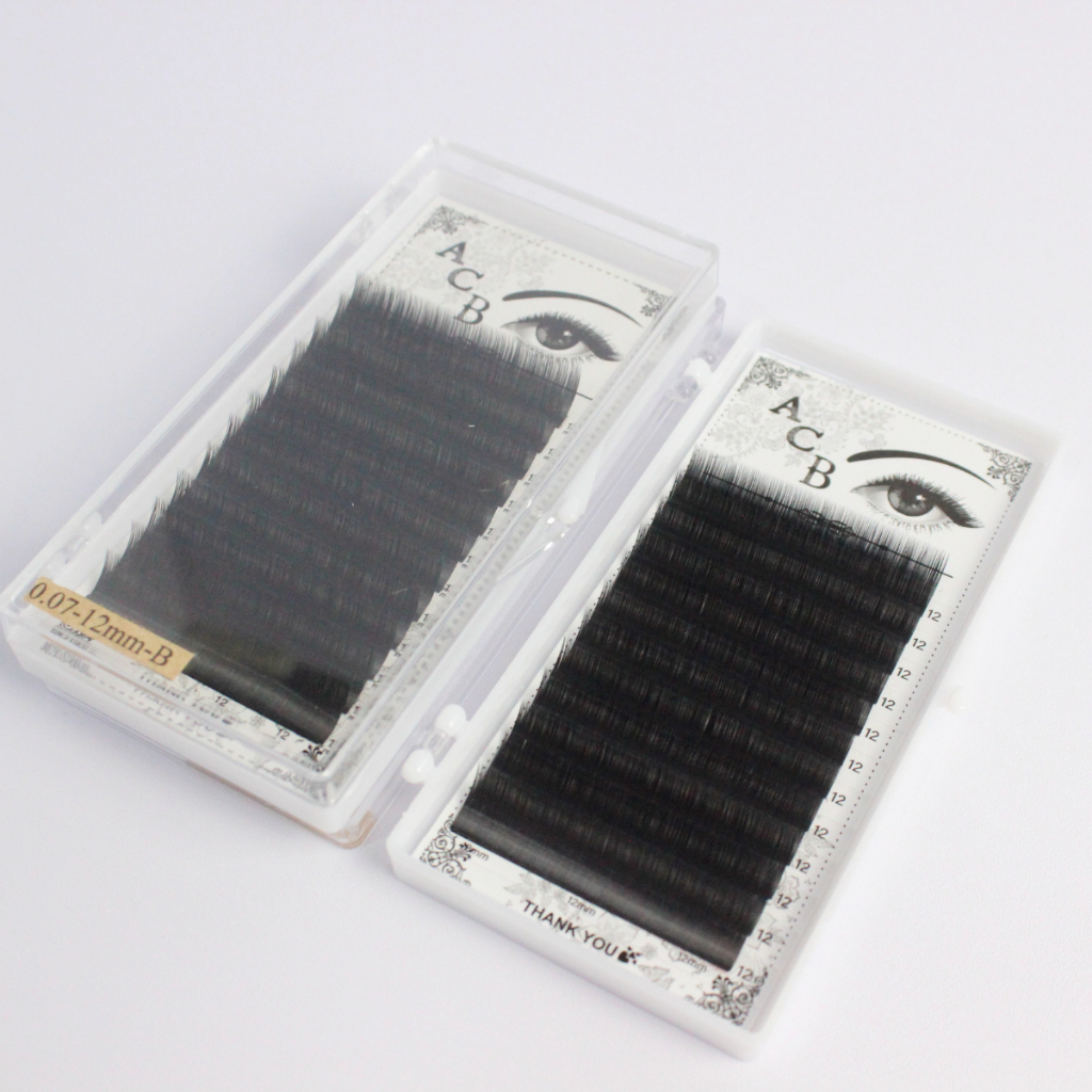 Mi tàng hình dáng mi em bé cong i-J-B dày 0.05-0.07-0.10 silk Hàn mềm, đen / dài 8-16mm