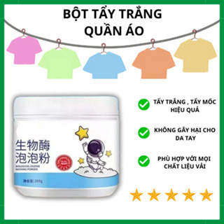 Bột Tẩy Trắng Tẩy Mốc Quần Áo, Đánh Bay Vết Bẩn, Khử Vết Ố Vàng Trên Quần Áo, Tẩy Trắng Quần Áo, Thuốc Tẩy Trắng Quần Áo