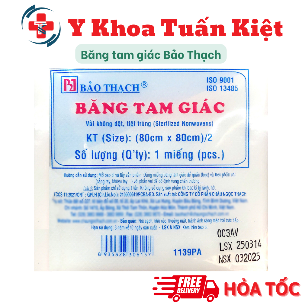 ✅ COMBO 5 Băng tam giác Bảo Thạch (80cm X 80cm)/2