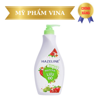 Sữa dưỡng thể trắng da Hazeline Matcha Lựu đỏ 370ml