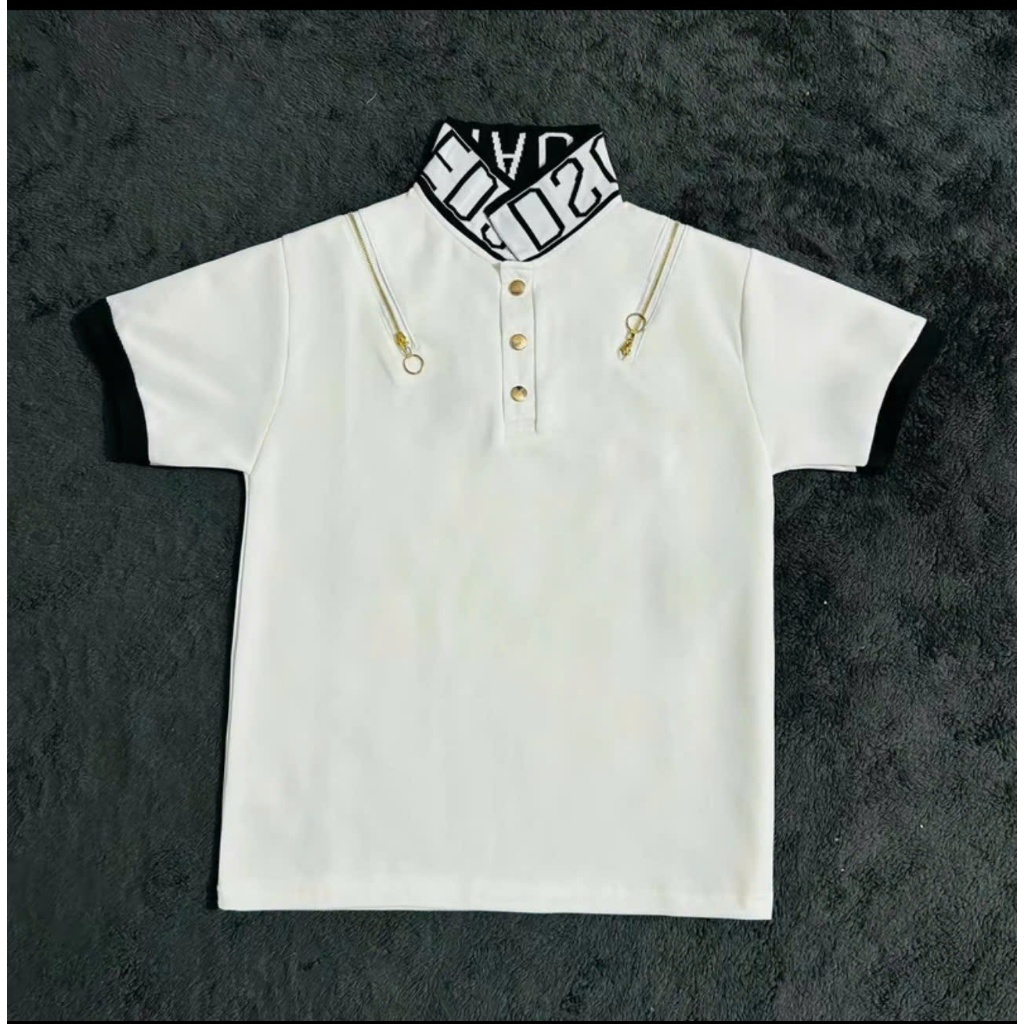 Áo Polo Nam Boy Phố ĐSQ Bo Cổ Phối Hai Khóa Chéo Cực Chất .Áo Polo Boy Phố Mẫu Mới Xu Hướng 2025