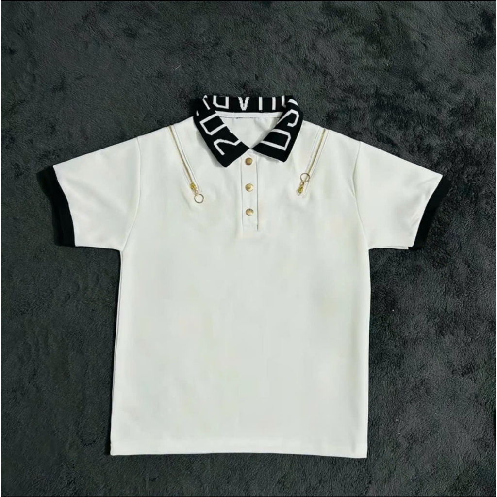 Áo Polo Nam Boy Phố ĐSQ Bo Cổ Phối Hai Khóa Chéo Cực Chất .Áo Polo Boy Phố Mẫu Mới Xu Hướng 2025 Hàn