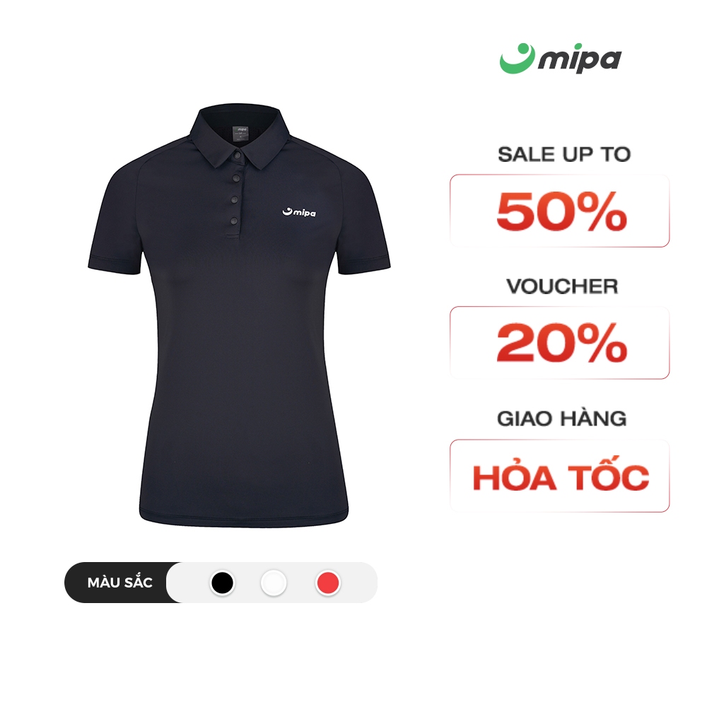 Áo polo ngắn tay nữ MIPA thời trang Golf Pickleball Tennis co giãn 4 chiều thấm mồ hôi nhanh khô chố