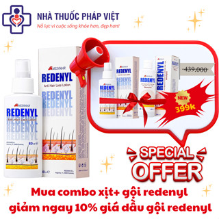 [CHÍNH HÃNG] REDENYL LOTION - Xịt dưỡng tóc giúp tóc chắc khoẻ, kích thích mọc tóc 80ml - Hy Lạp