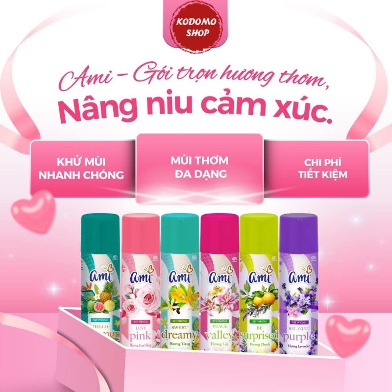 XỊT THƠM PHÒNG AMI 280ML