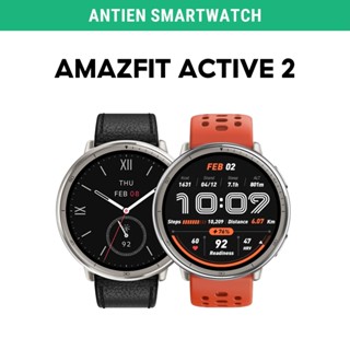 Đồng hồ thông minh GPS Amazfit Active 2 Premium dây da, màn AMOLED, hỗ trợ 160 chế độ thể thao