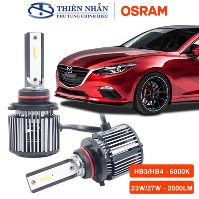 Bóng đèn LED OSRAM HB3/HB4 xe ô tô Mazda, Honda, Toyota,. siêu sáng trắng 23/27W (2000 Lumen) F9005/6CW