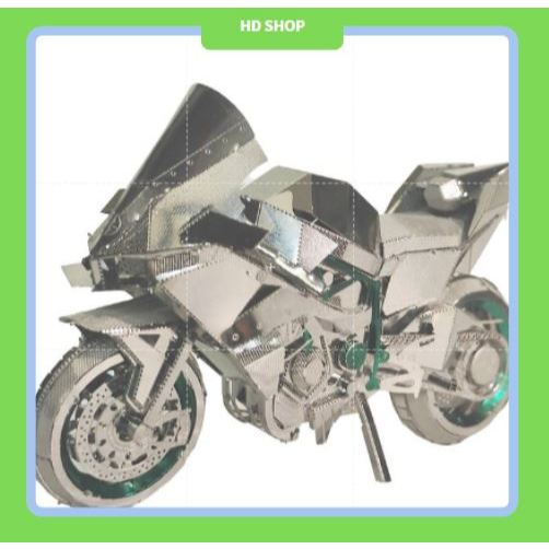 Mô hình lắp ráp xe phân khối lớn, mô hình decor phòng, mô hình lắp ráp thép không gỉ, mô hình 3D kim