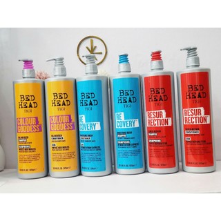 Dầu gội xả Tigi Bed Head Resur Rection 970ml phục hồi, dưỡng ẩm, dưỡng màu, chăm sóc tóc tẩy