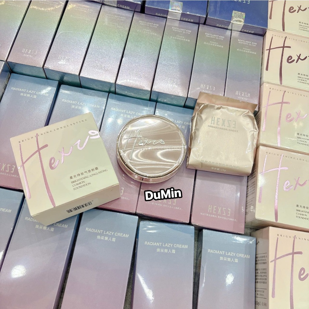 Cushion cấp ẩm kiềm dầu lâu trôi HEXZE kèm lõi refill - KEM DƯỠNG NÂNG TONE HEXZE 50G