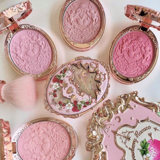   Có sẵn  Phấn má hồng Hoa biết dâu thiên thần Flower knows Flower know Strawberry Rococo Series Embossed Blush siêu xinh 