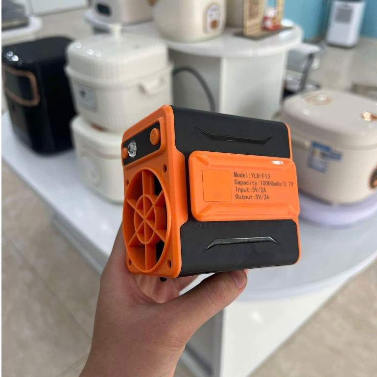 [NEW 2025] Quạt Mini Đeo Thắt Lưng Tirek F13 - Quạt Làm Mát Lưng. Chạy Liên Tục 12-48h. Tích Hợp Sạc