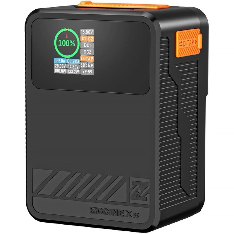 TA Camera: Pin V-Mount ZGCINE X99/X160 V Mount Battery 99wh Type C 100w - New
