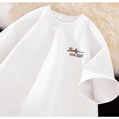 Áo Thun Form Rộng LUCKY NAD Unisex- Áo Phông Nam Nữ Form Rộng Chất Cotton Khô Thấm hút Mồ Hôi Thoáng Mát