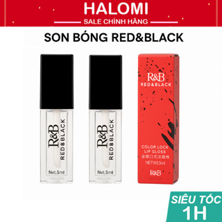 Son bóng R&B Red Black R01 tạo hiệu ứng 5ml cấp ẩm giúp môi căng mọng quyến rũ