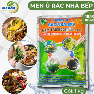 MEN Ủ RÁC NHÀ BẾP (gói 1kg) -Nấm TRICHODERMA PLUS