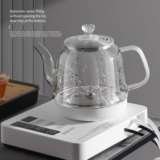 Ấm trà văn phòng hoàn toàn tự động ấm đun nước điện chống cháy đáy kính ấm đun nước sưởi ấm tốt cho sức khỏe để pha trà