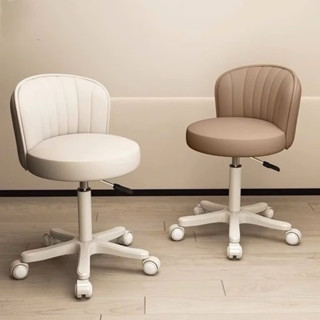 Ghế Bàn Làm Việc lưng vòm kẻ sọc chân bánh xe trắng ( Loại 1 mặt dày)