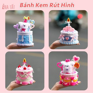 [DIY-Làm sẵn] Bánh kem kẽm nhung RÚT ẢNH nhiều mẫu Mua Tất (muatat.shop)