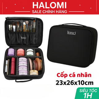 Cốp đựng đồ makeup cá nhân Tranci vải dạng vali xách tay 2 ngăn size lớn tiện lợi size 26