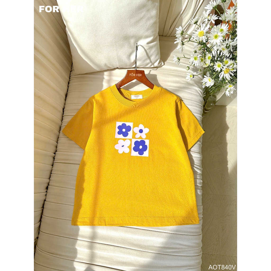 Áo thun hình hoa - AOT840T AOT840K AOT840V AOT840H