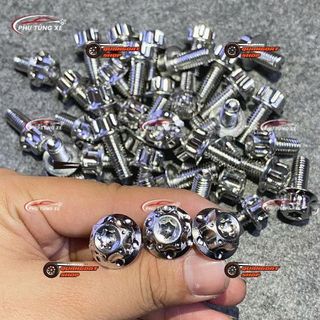  Ốc Salaya Inox 304 10Li23  M3  Gắn Pat Heo Dầu Trước Sirius Ex 2010 Ex 135 Ex 150  Giá 1 Ốc  