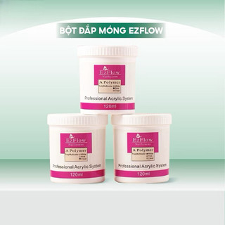 Bột đắp móng Ezflow 120ml loại xịn mịn và dẻo, không vón cục đủ 3 màu white, pink, clear