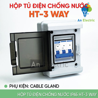 Tủ điện chống nước IP65 SHT-3 WAY nhựa cao cấp ABS chịu va đập chuyên dùng cho hệ thống điện mặt trời [Mẫu mới]