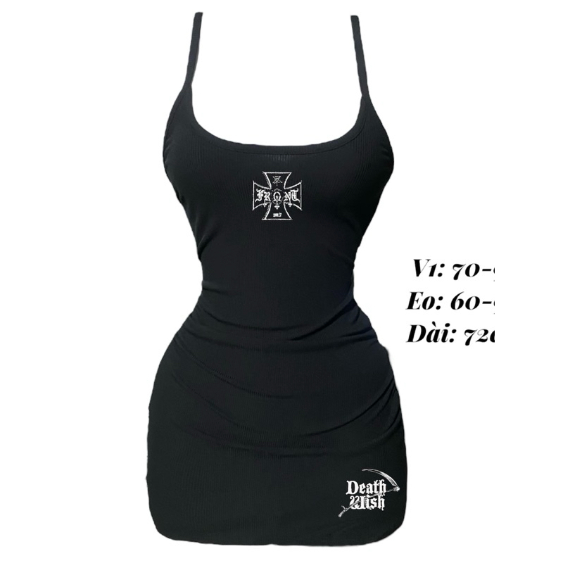 Đầm 2 dây y2k ôm body