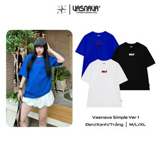  Áo Thun 250gsm thêu xù Vasnava Simple Ver 1 - Cotton Nam Nữ Unisex Tay Lỡ Oversize Cổ Tròn Top Women - Menswear 