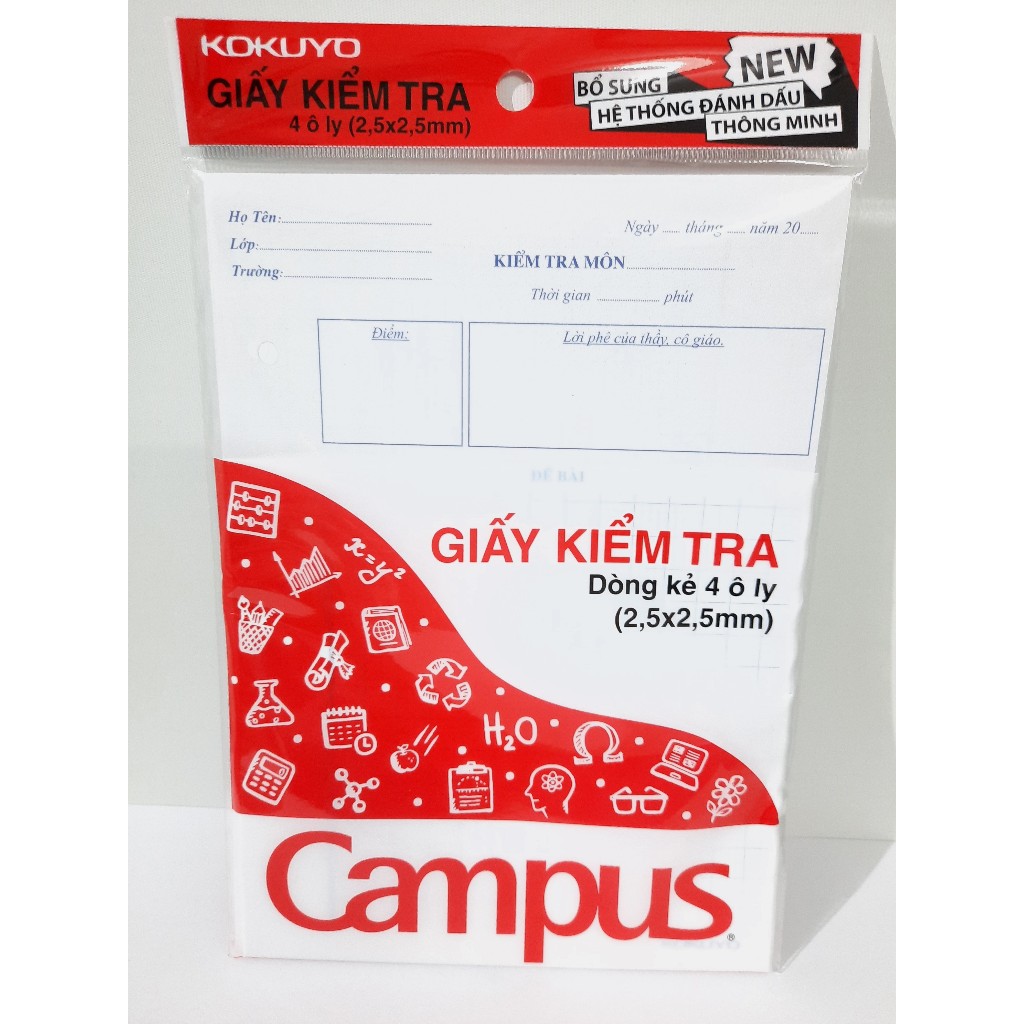 Giấy kiểm tra Campus 4 li Cấp 1