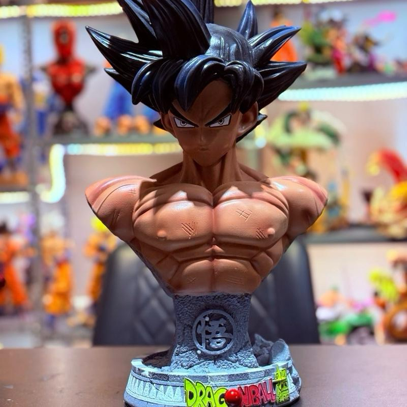 (45Cm) - Mô Hình Bán Thân Goku Siêu Đẹp - Dragonball - Hàng Full Box Studio - Tặng 2 Dây Led - Nặng 