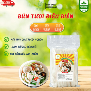 Bún Tươi Sấy Khô Điện Biên làm từ hạt gạo séng cù Điện Biên, không tẩy trắng, không chất bảo quản