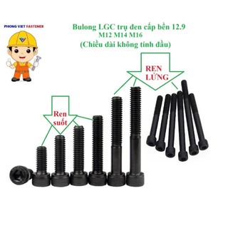   ĐEN 12.9   M12 M14 M16 bulong lục giác chìm đầu trụ cấp bền 12.9 M12-M16 