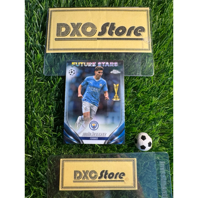[ CHÍNH HÃNG ] - FUTURE STARS - TOPPS CHROME UCC 2024 - JULIAN ALVAREZ (MANCHESTER CITY)
