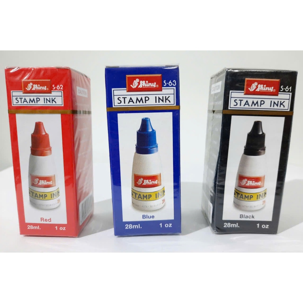 Mực dấu Shiny 28ml,mực dấu đỏ,mực dấu xanh,mực dấu đen( hàng loại 1)