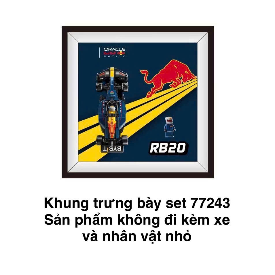 Lego 77243 Khung treo tường - để bàn dành cho set 77243 ( sản phẩm không đi xem xe và nhân vật )