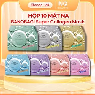 Hộp 10 Miếng Mặt Nạ Banobagi Dưỡng Da Toàn Diện, Giảm Mụn,Mờ Thâm, Phục Hồi Super Collagen Mask 30ml