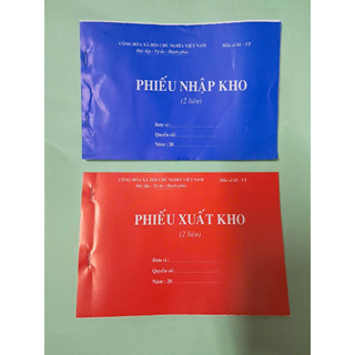 Combo 5 quyển Phiếu xuất kho/ Phiếu nhập kho - Giấy carbon  ( A4/ A5 -1 liên, 2 liên, 3 liên ).